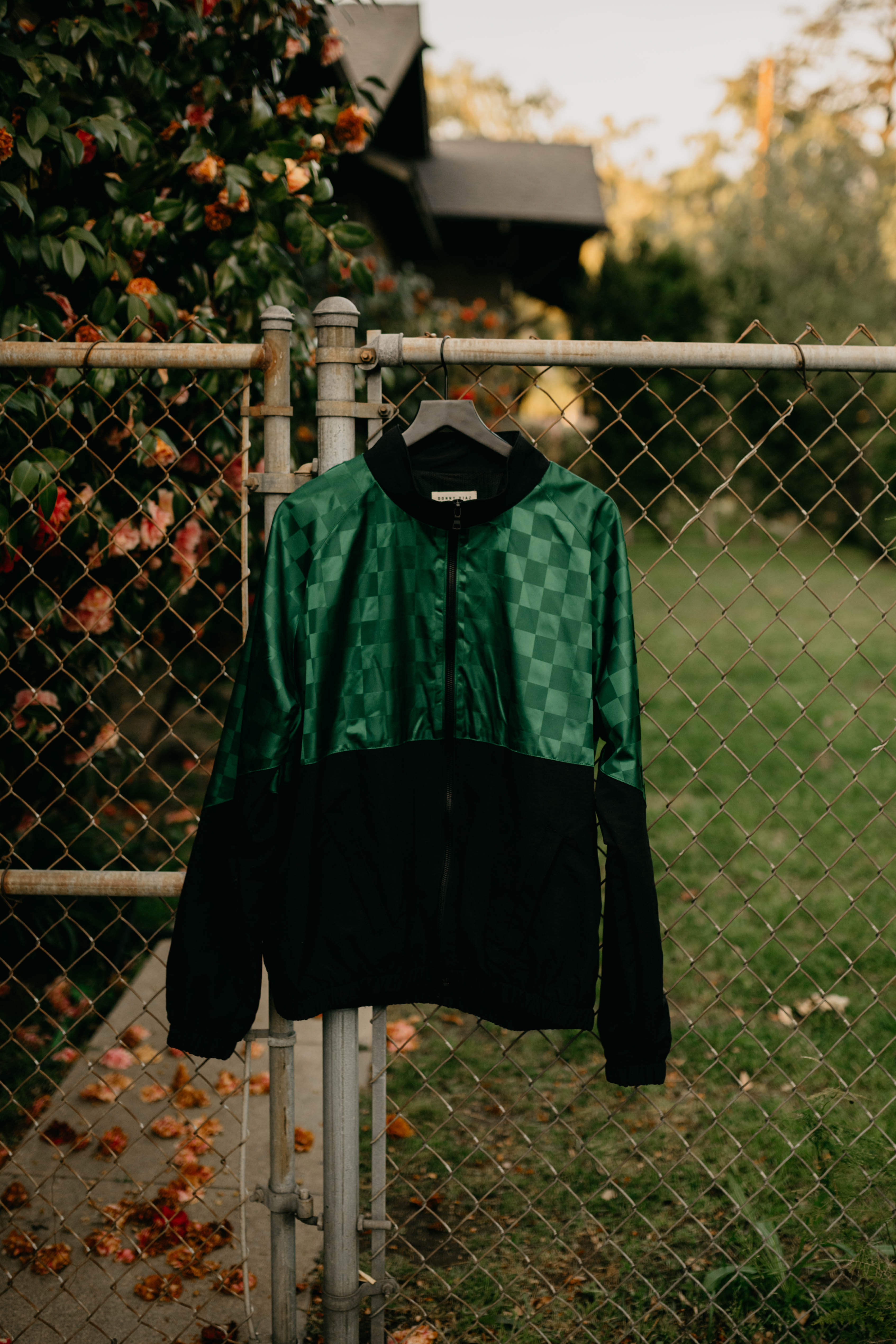 Green Checkered Track Jacket – Donny Diaz LA