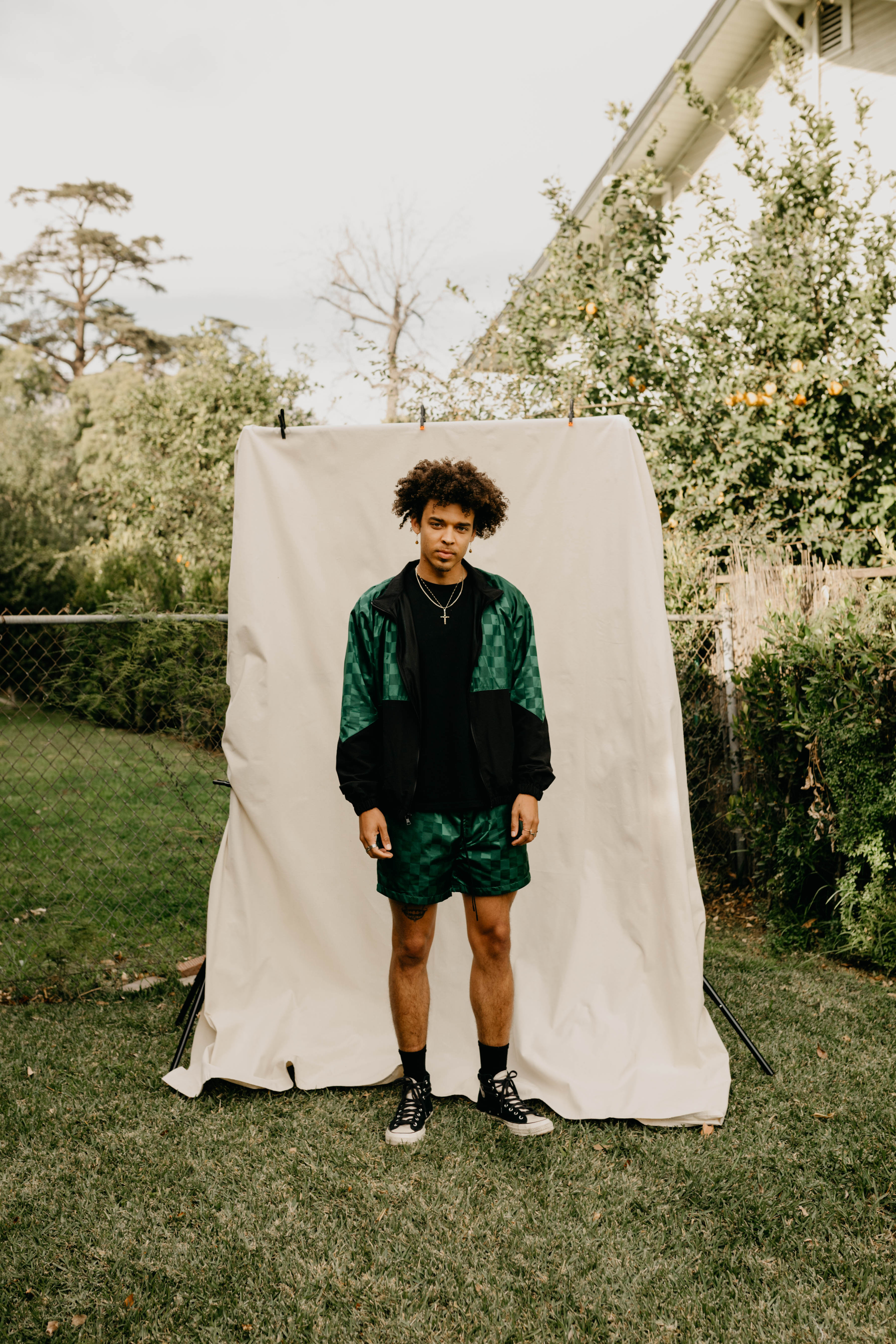 Green Checkered Track Jacket – Donny Diaz LA